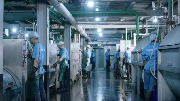 Washing plant at a denim manufacturer in Bangladesh